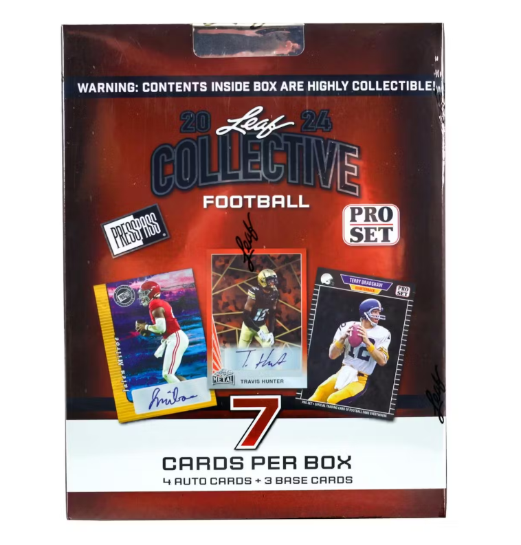 2024 Leaf Collective Football Jumbo Hobby Box | Brew Town Trading