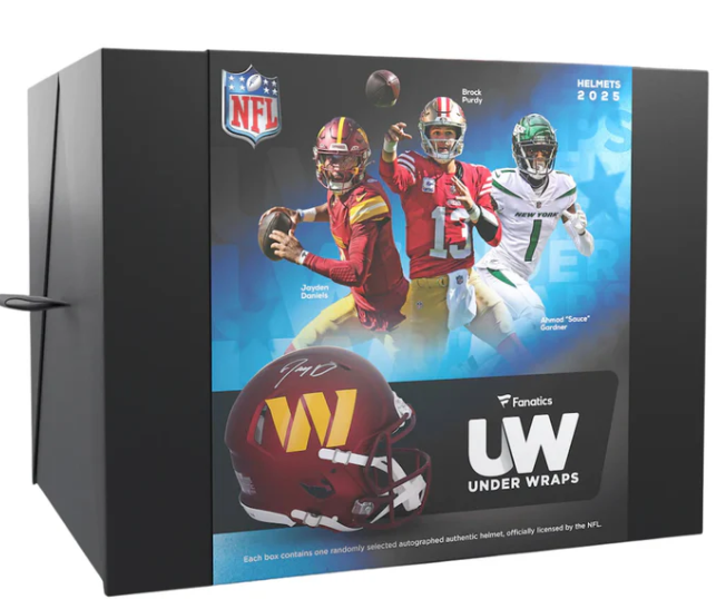 fanatics football helmets NFL 2025 Under Wraps Autographed Mini Helmet, Brown Before he was the G.O.A.T Memorabilia, Collectibles, Signed Memorabilia |