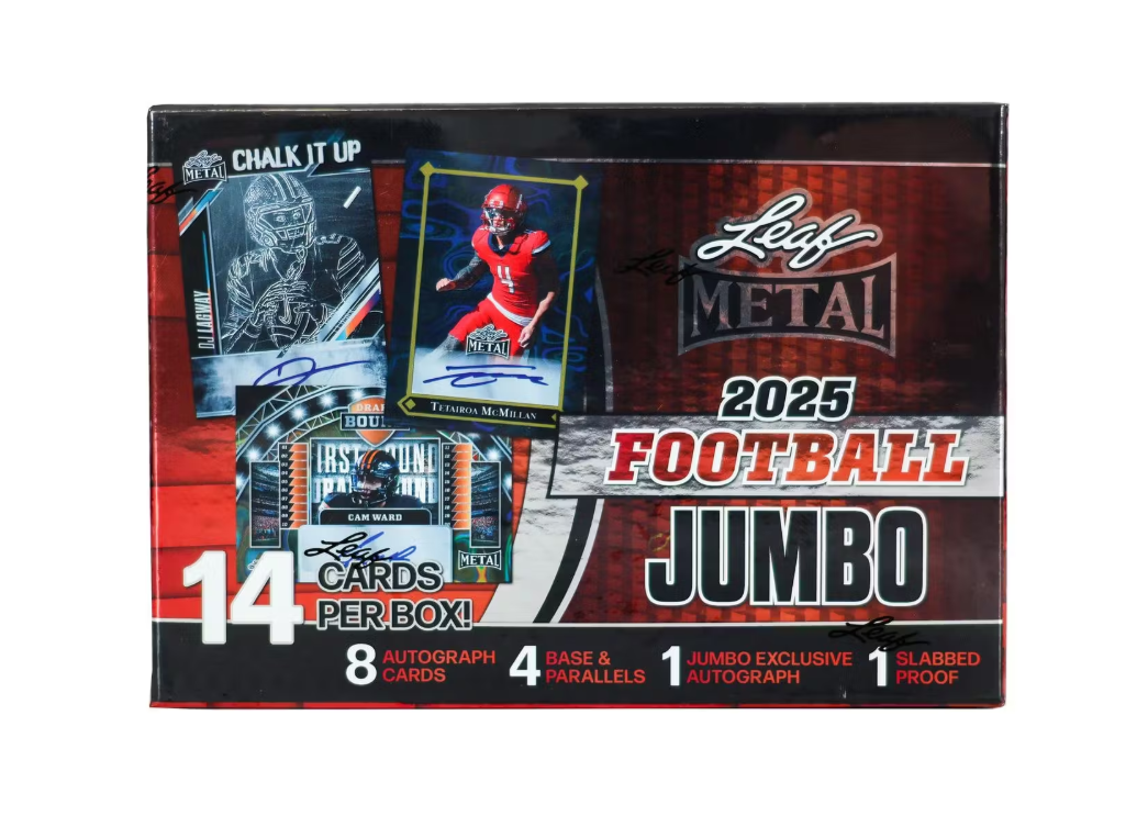 2025 Leaf Metal Football Jumbo Box | Brew Town Trading Co., LLC
